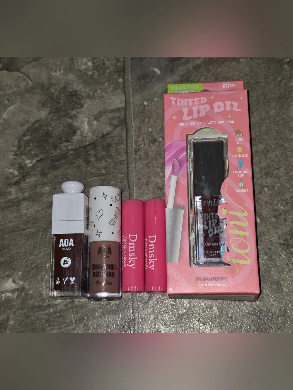 Lip Bundle- Tinted Lip Balms, Tinted Lip Oil & Tinted Lip Gloss Bundle BNIB